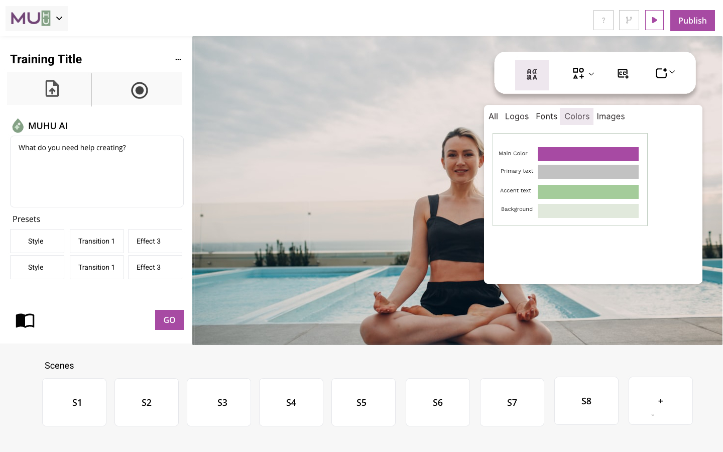 Editor — brand kit
