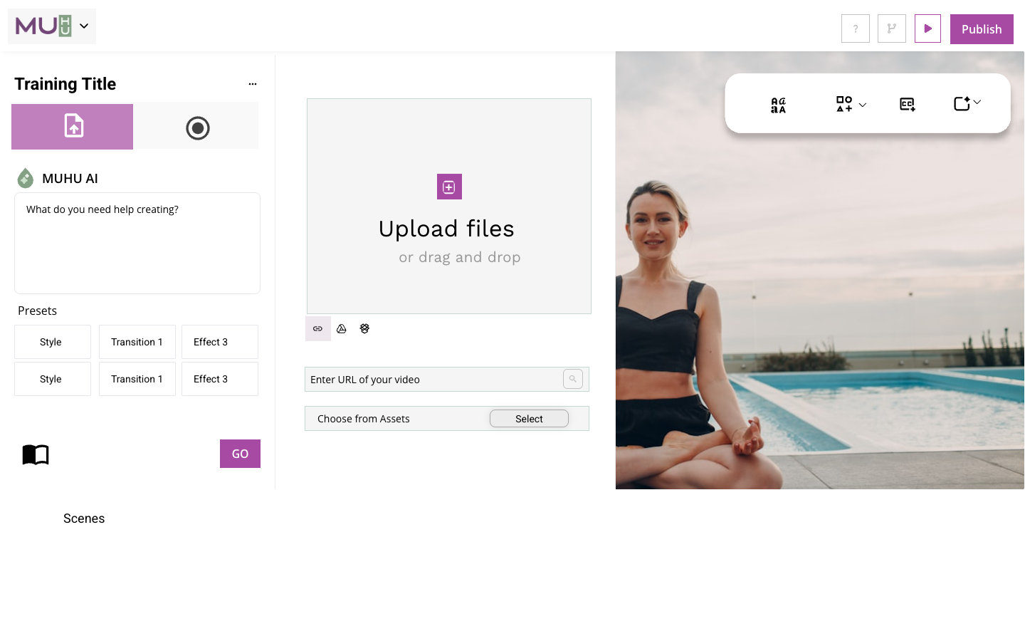 Editor — upload URL